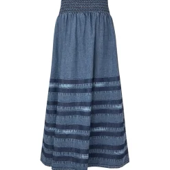 Amond Denim Maxi Skirt