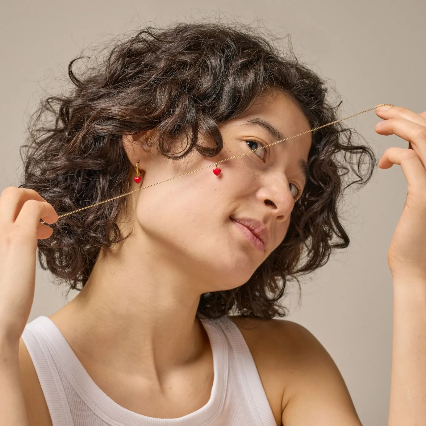 Amore Red Heart Necklace