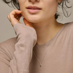 'Amore' Sterling Silver Heart Necklace