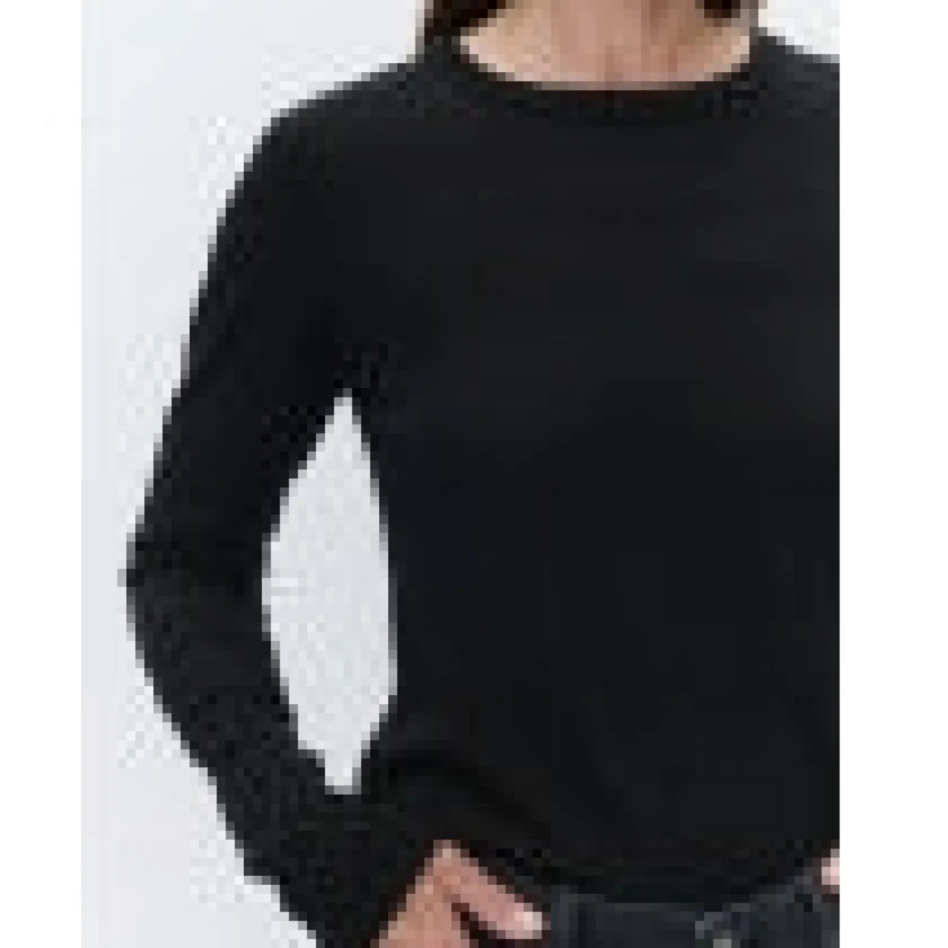 Annabelle Black Merino Top
