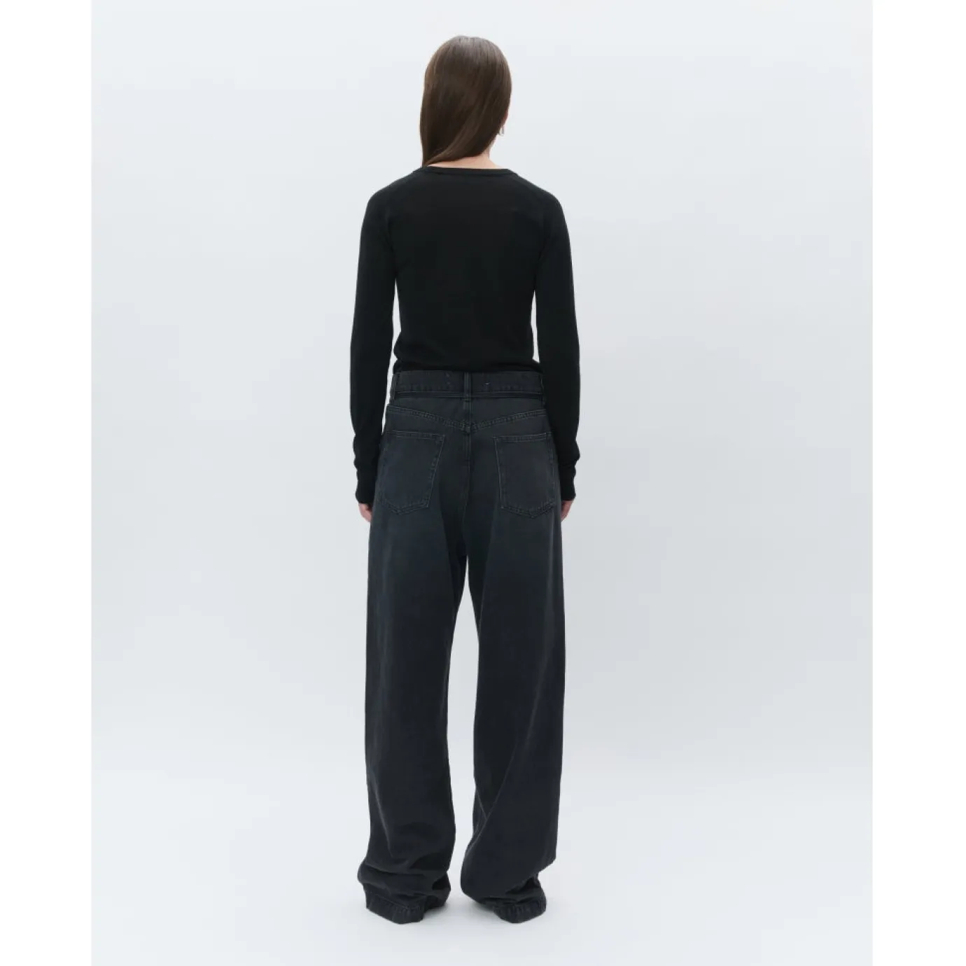 Annabelle Black Merino Top