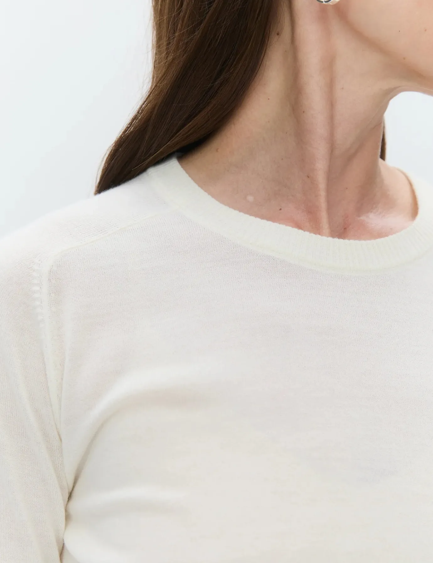 Annabelle Ivory Merino Top