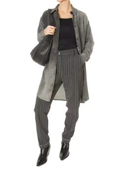 Annette Gortz Grey 'Pinstripe Trousers'