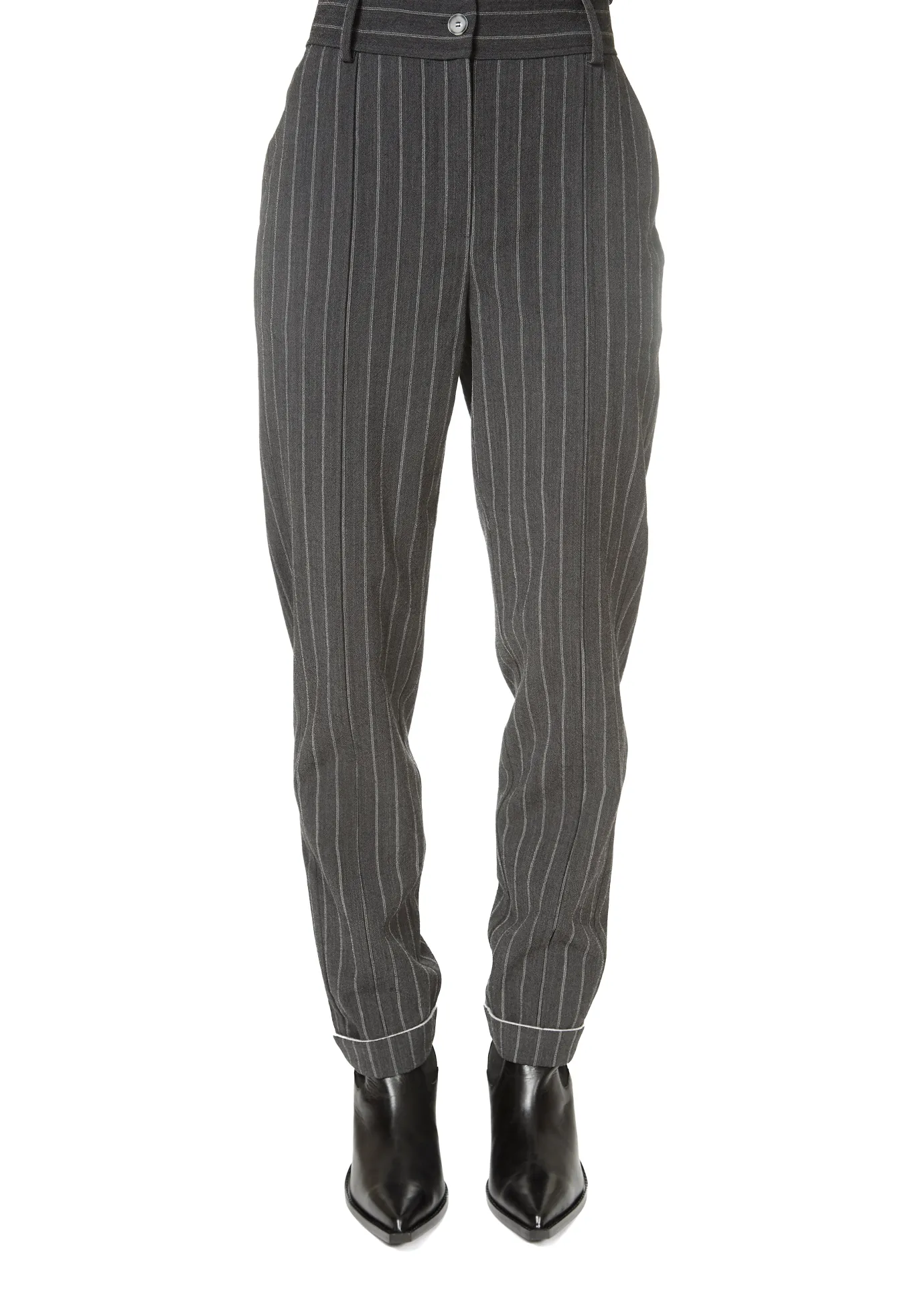Annette Gortz Grey 'Pinstripe Trousers'