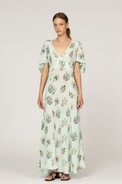 Aster Pistacia Vera Silk Dress