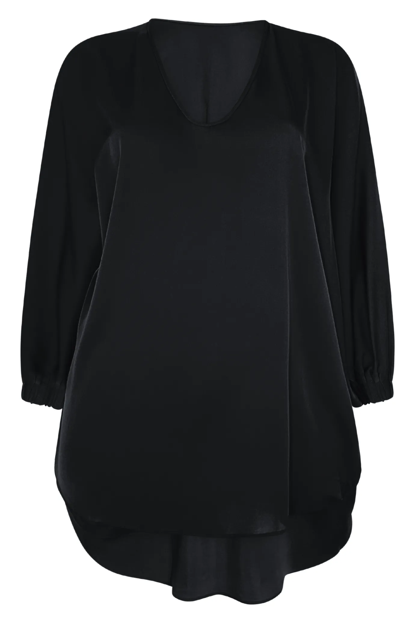 Austin black silk top