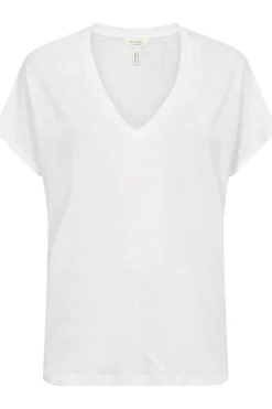 Axelines V Neck T-Shirt - White