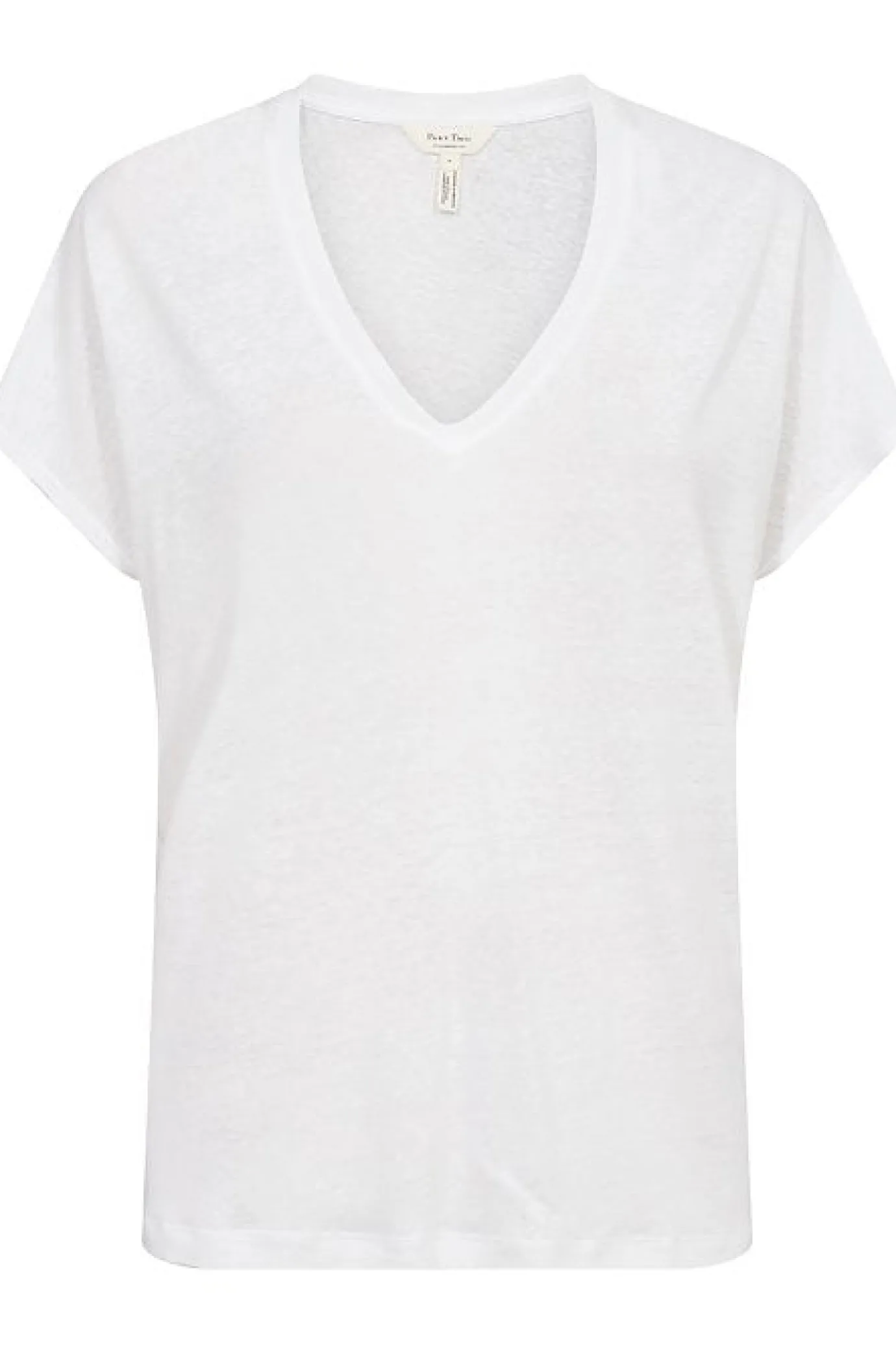 Axelines V Neck T-Shirt - White