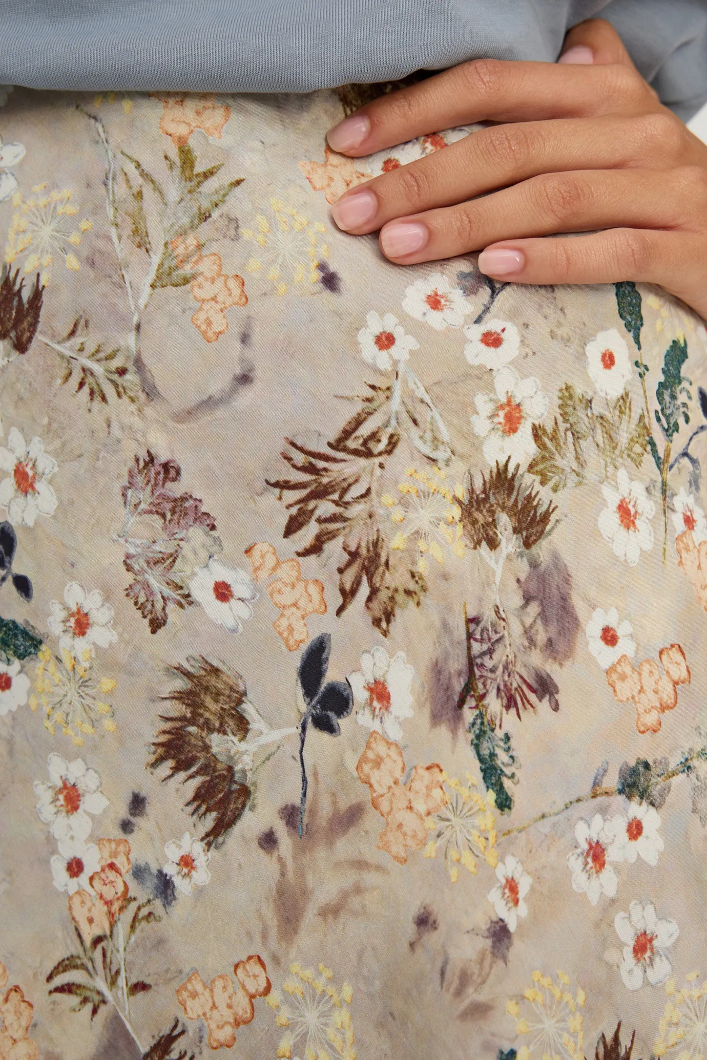 Bardot Print Nature Skirt