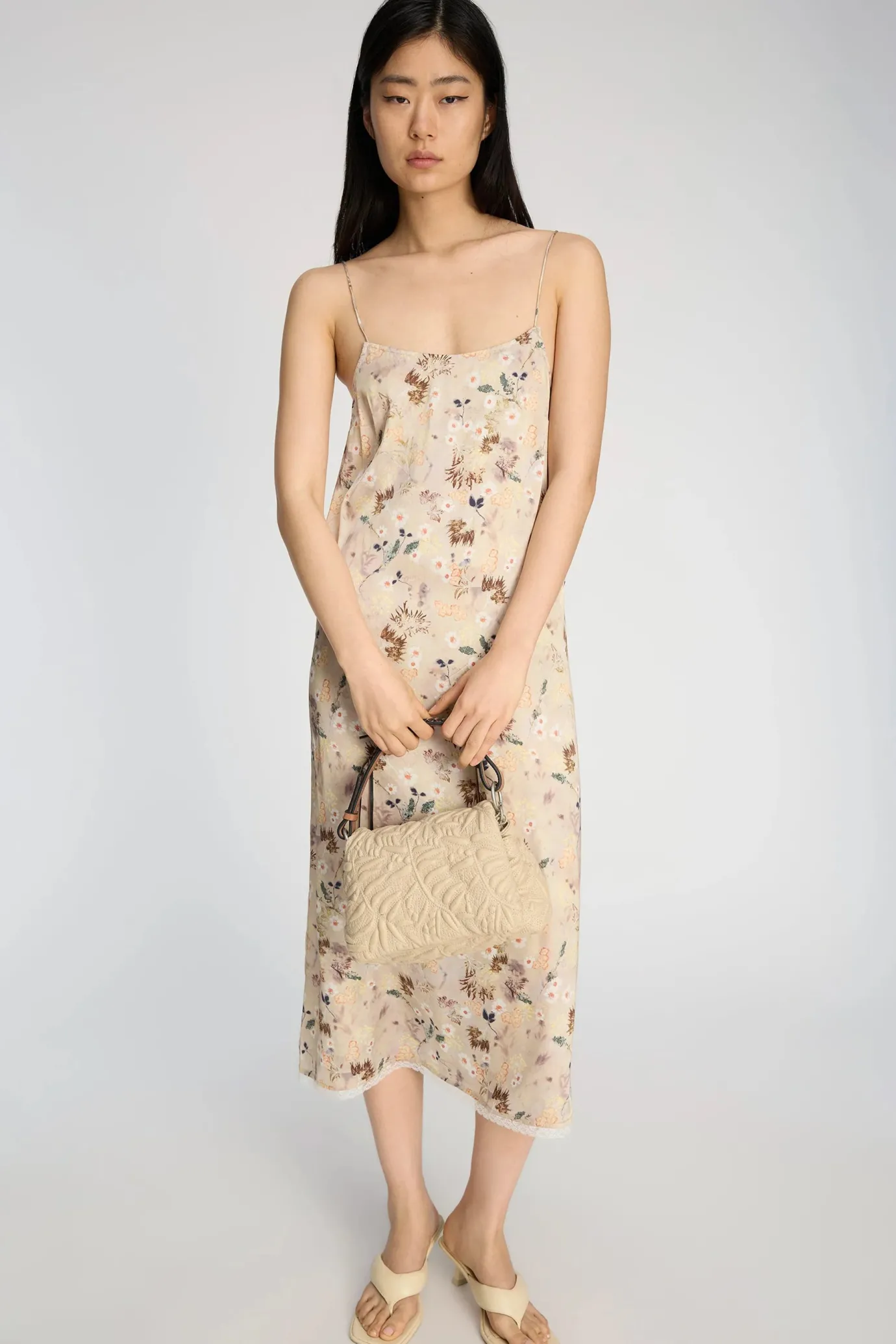 Barika Print Nature Slip Dress