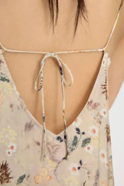 Barika Print Nature Slip Dress