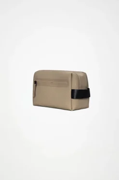 Beige Two zip Washbag