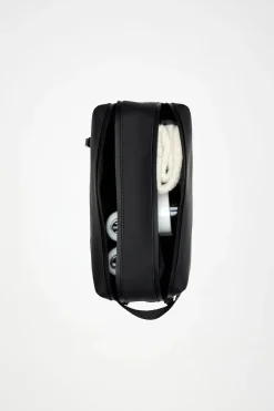 Beige Two zip Washbag