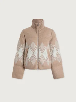 Belinda Knit Light Taupe Puffer