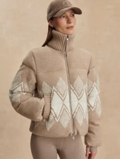 Belinda Knit Light Taupe Puffer