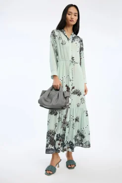 Bernadette Mint Print Dress
