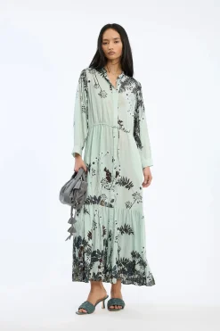 Bernadette Mint Print Dress