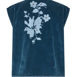 Bin Blue Velvet Vest