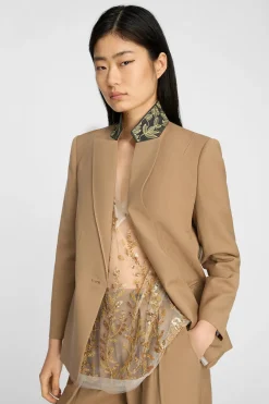 Bineeta Camel Blazer