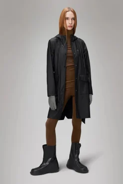 Black Curve W Long Jacket