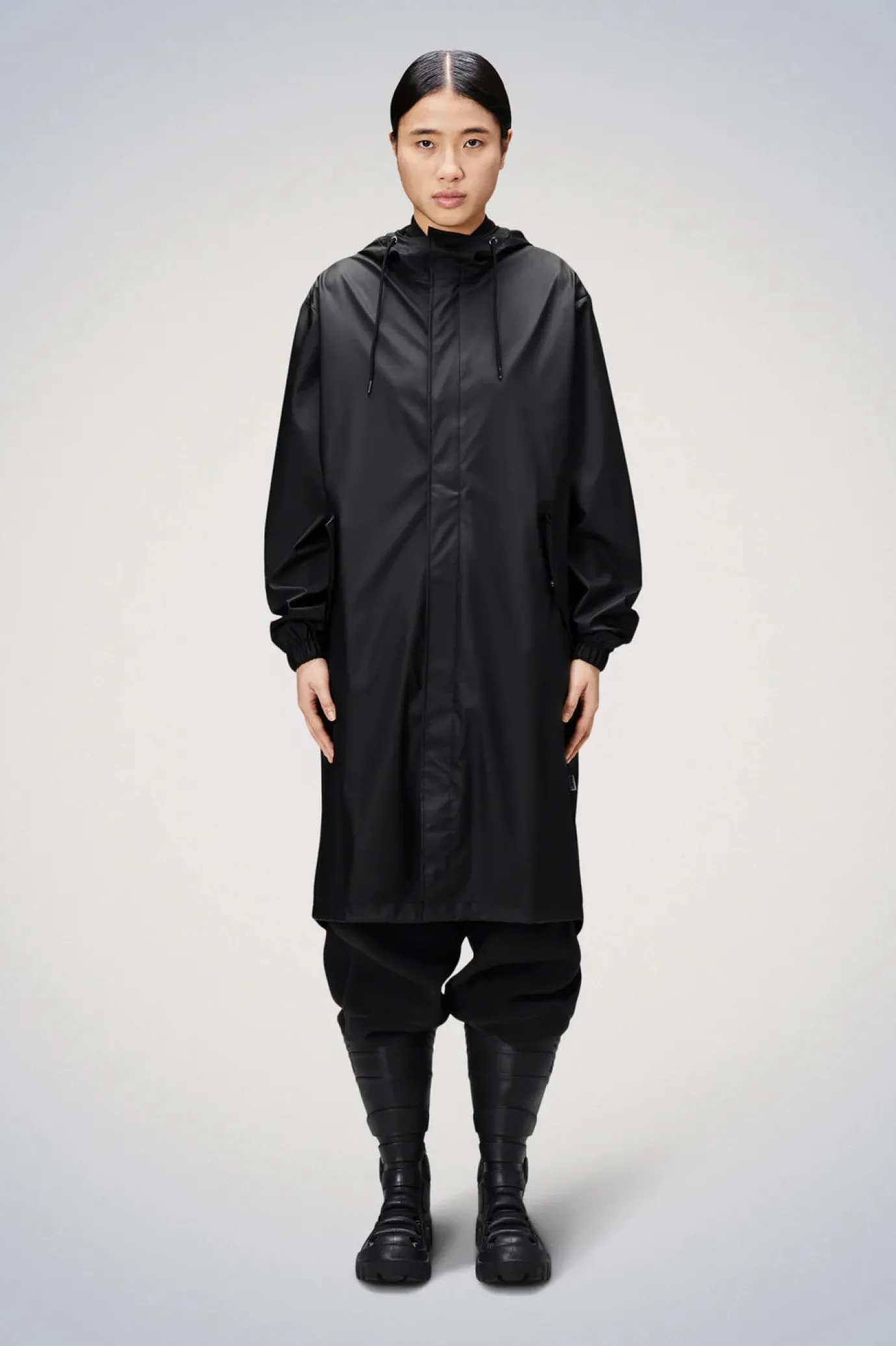 Black Fishtail Parka