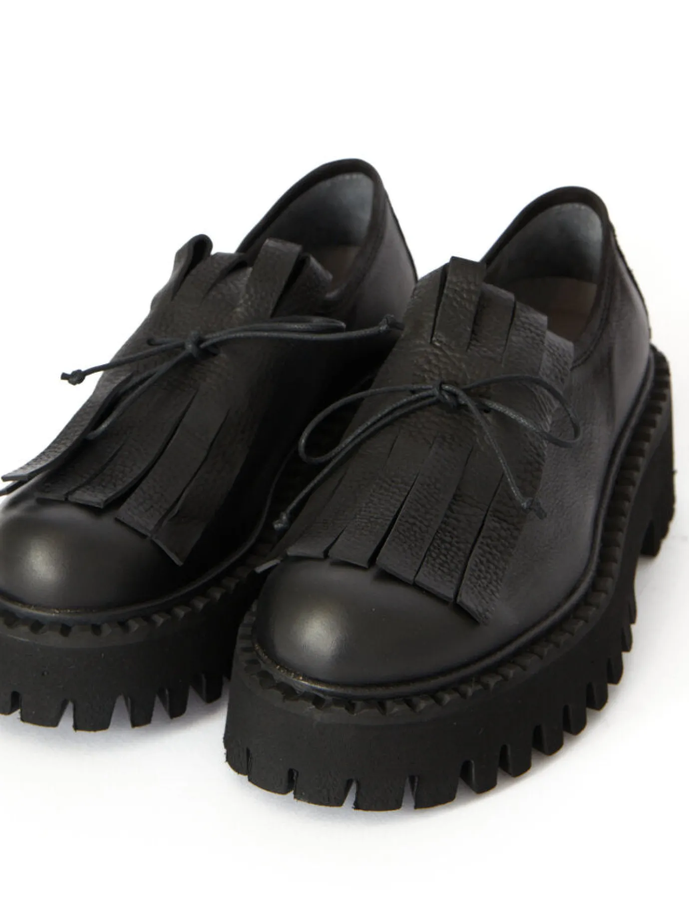 Black Fringe Chunky Loafer