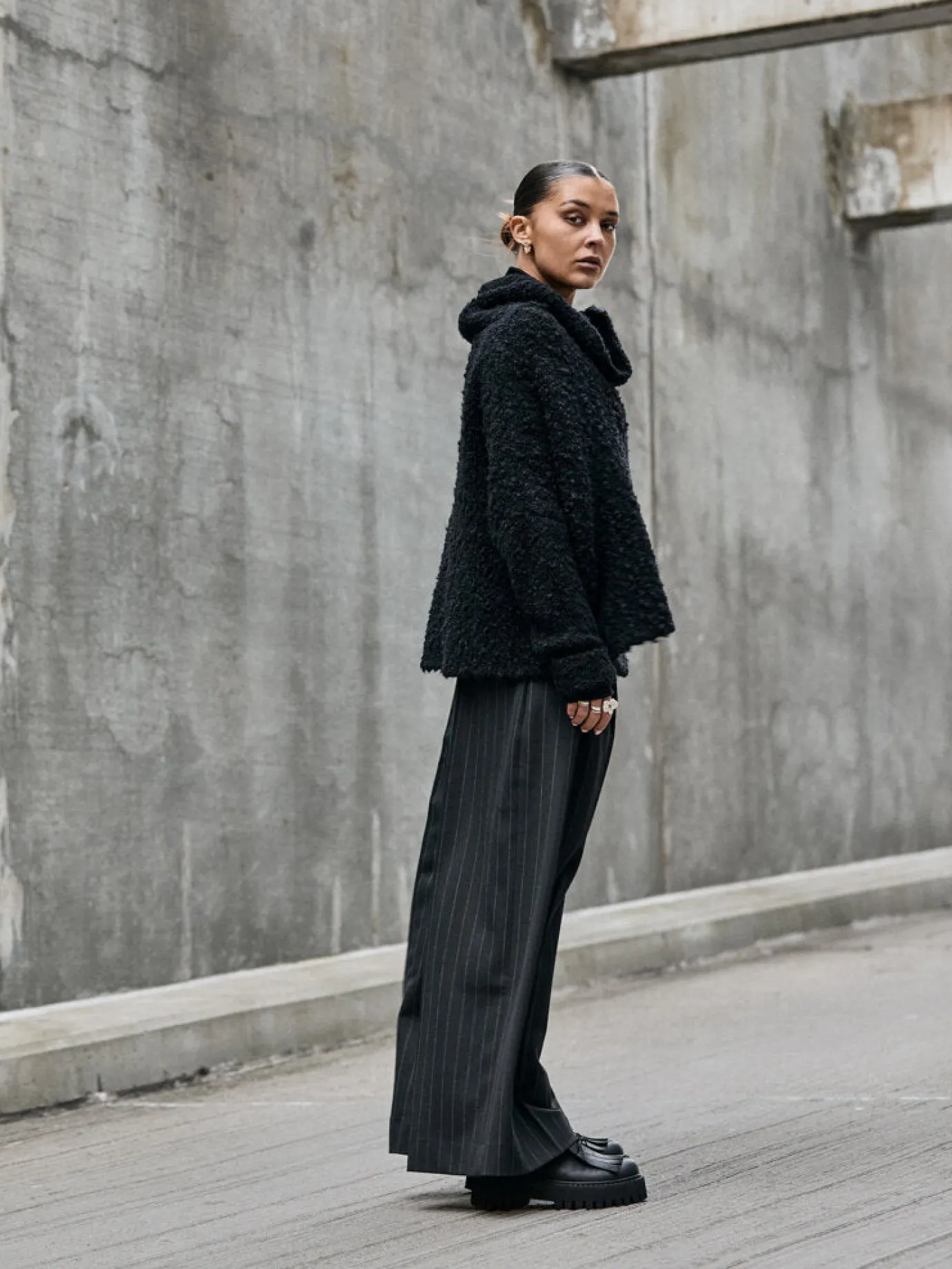Black Fringe Chunky Loafer