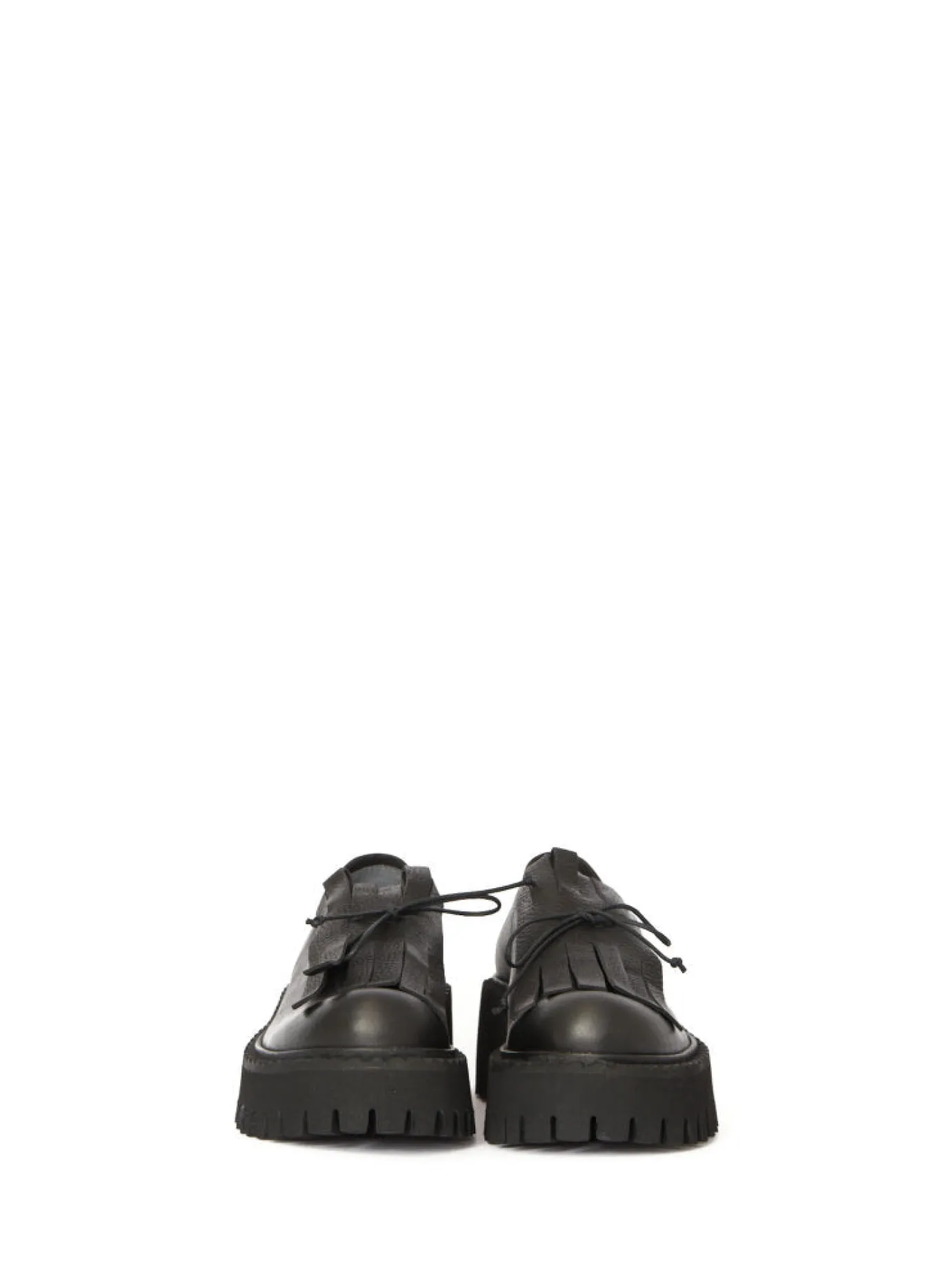 Black Fringe Chunky Loafer