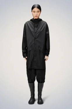 Black Long Raincoat