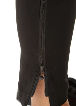 Black Magic Stretch Trousers With Zip