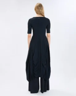 Black On Top Short Sleeved Dress