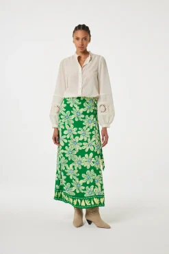 Bobo Green Glow Bali Palms Skirt