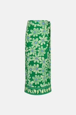 Bobo Green Glow Bali Palms Skirt