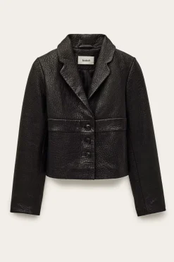 Borfeo Black Leather Jacket