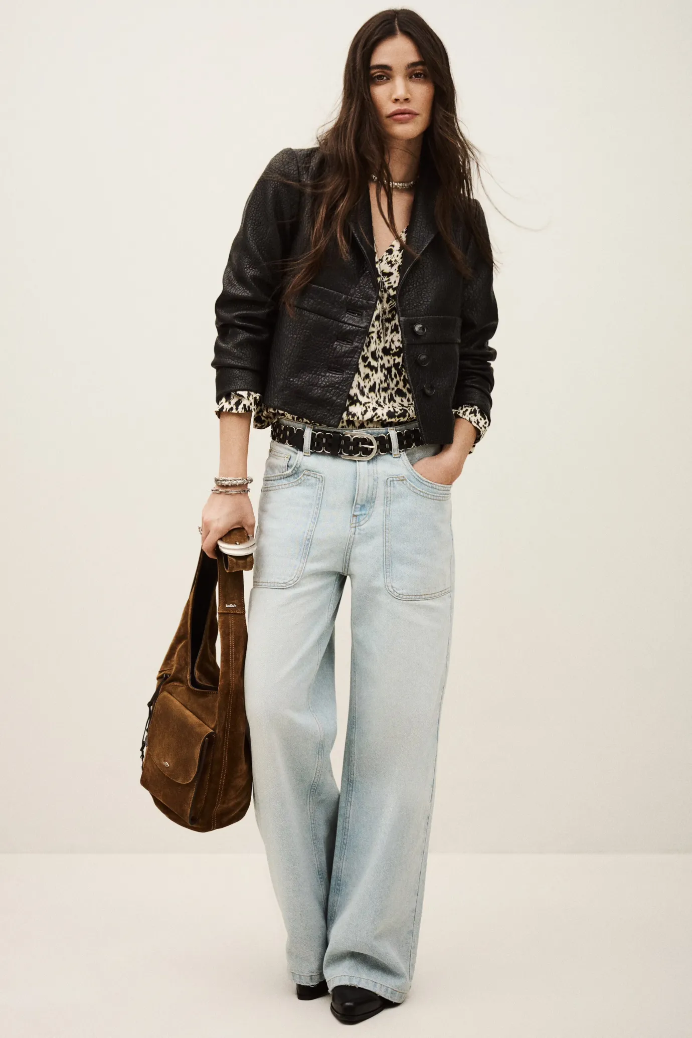 Borfeo Black Leather Jacket