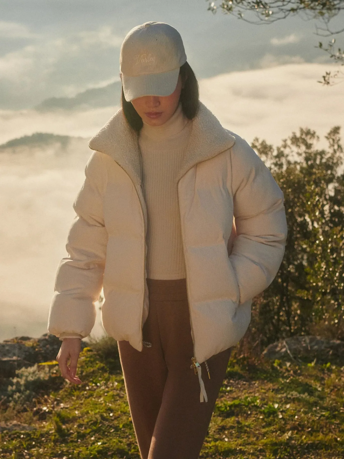 Brackley Cord Birch Puffer Jacket