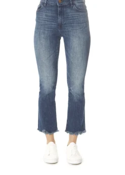 'Bridget' El Camino Cropped Mid Rise Jeans