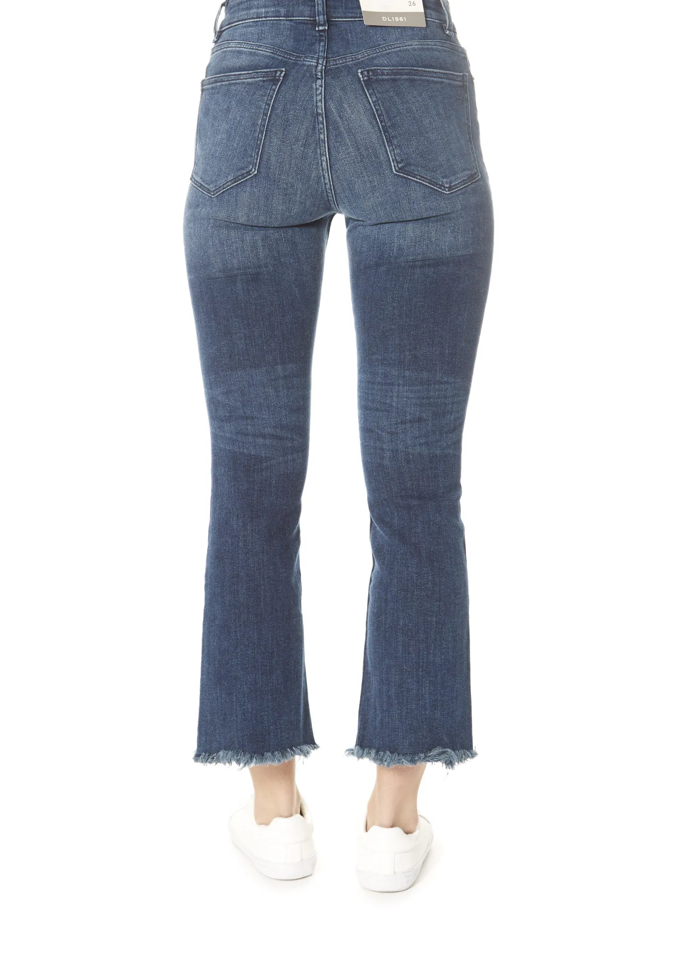 'Bridget' El Camino Cropped Mid Rise Jeans