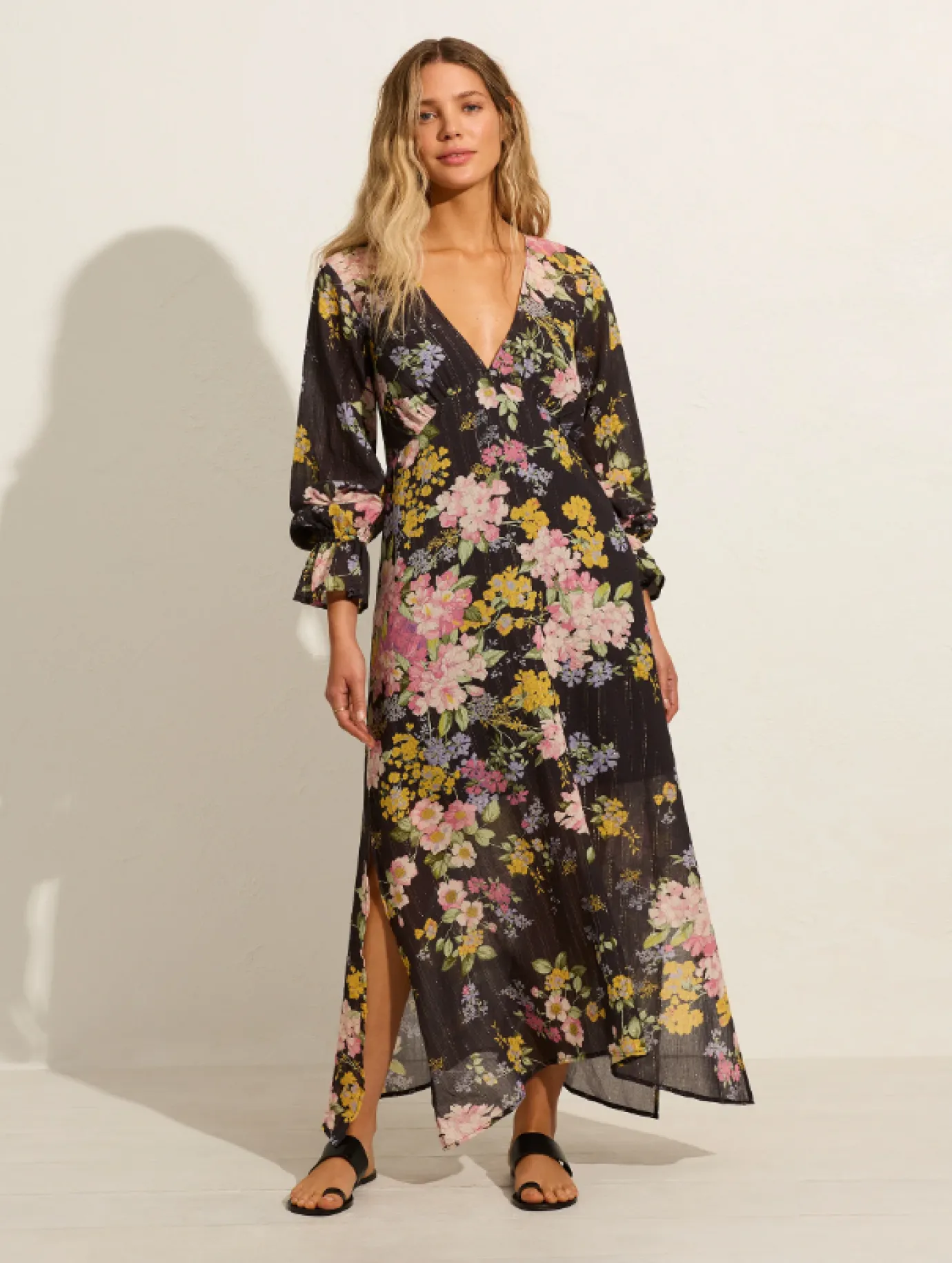 Charlotte Charcoal Maxi Dress