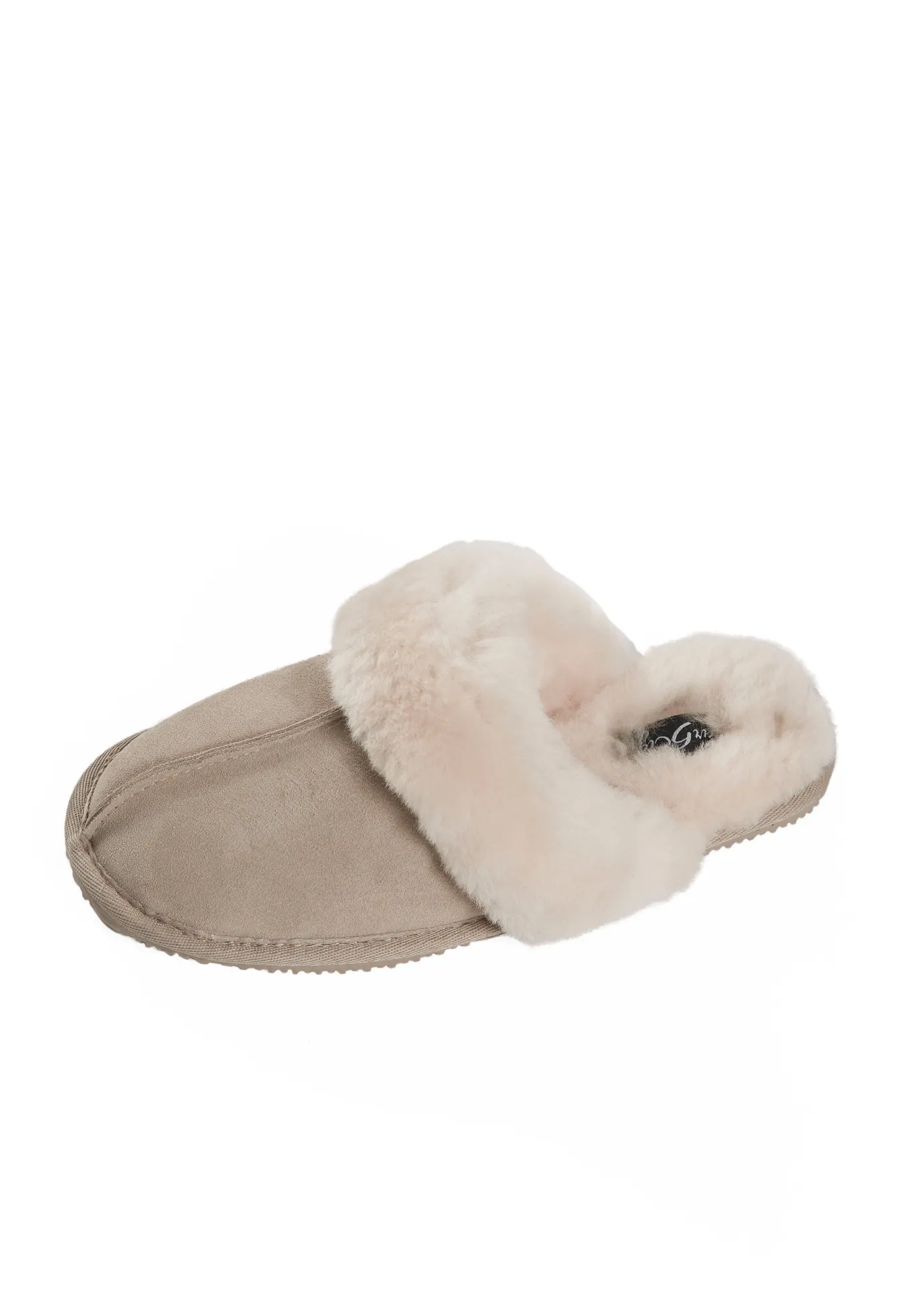 Classic Beige Luxury Sheepskin Slippers