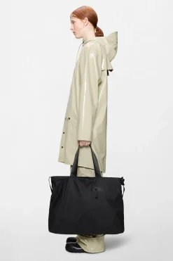 Dash Black Messenger Tote Bag