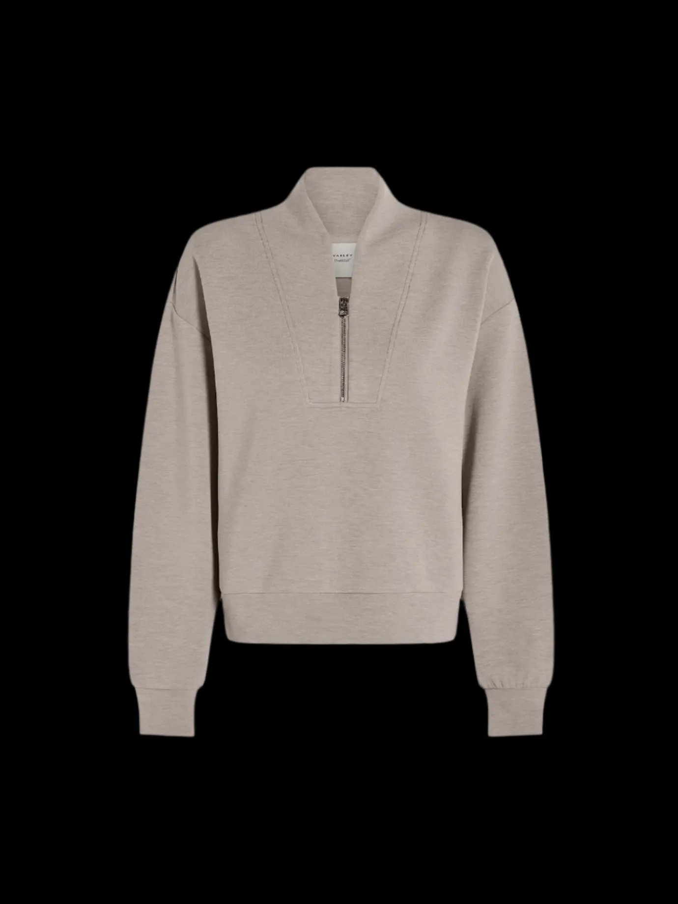 Davidson Taupe Marl Zip Top Sweat
