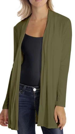 'Debo' Khaki Wrap Cardigan