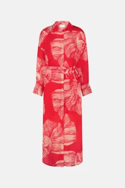 Denis Red Shelley Dress