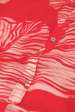 Denis Red Shelley Dress