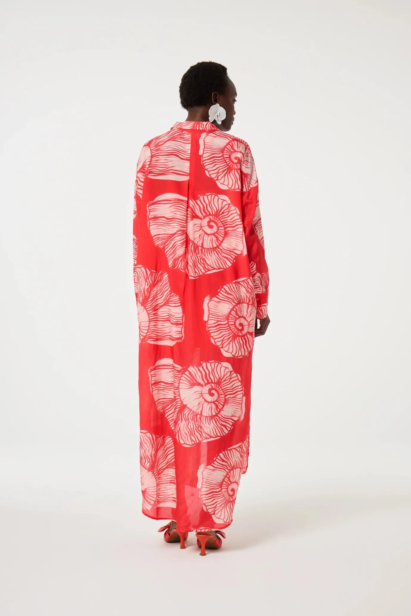 Denis Red Shelley Dress