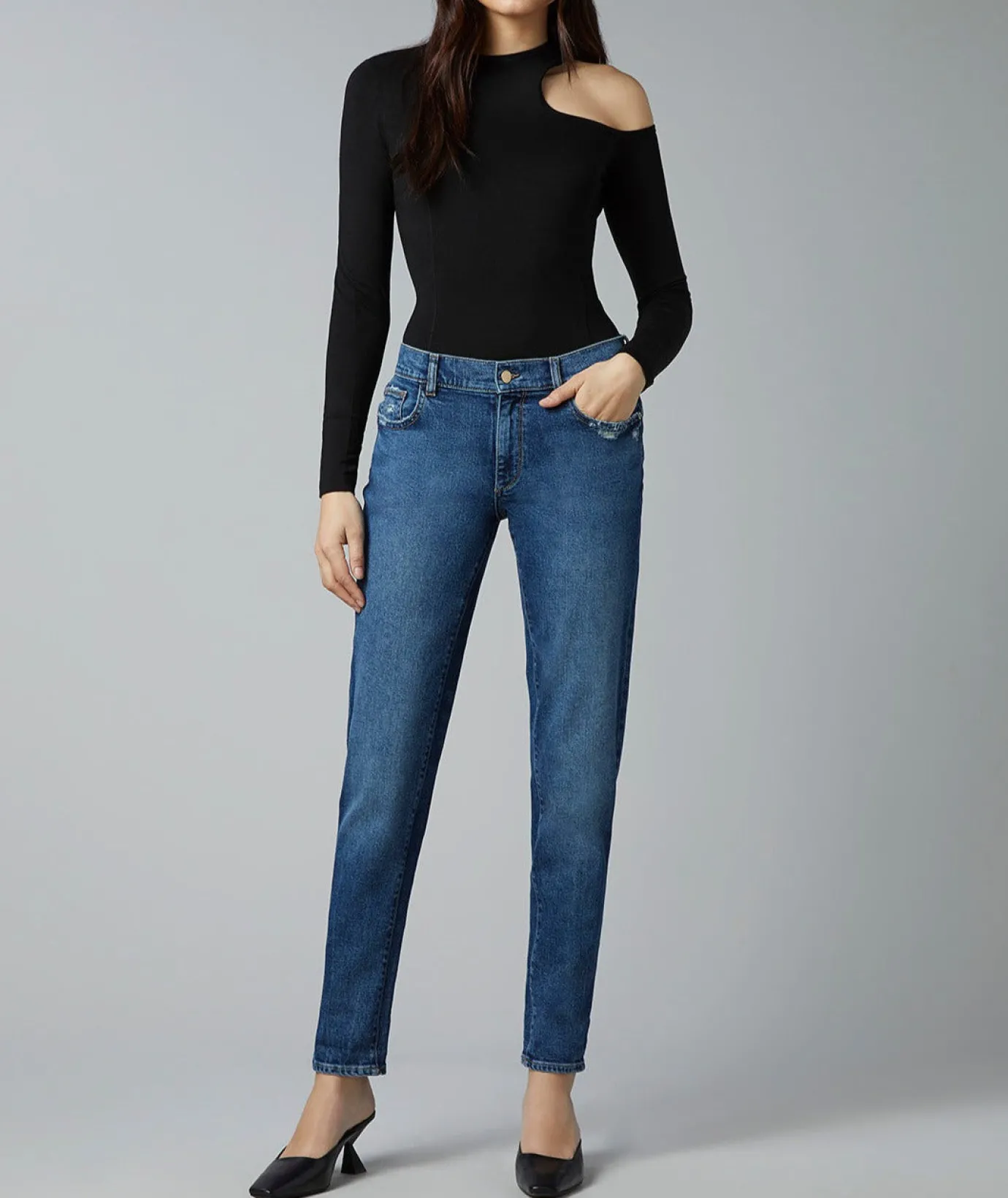 DL 1961 Riley Boyfriend Straight Seaborn