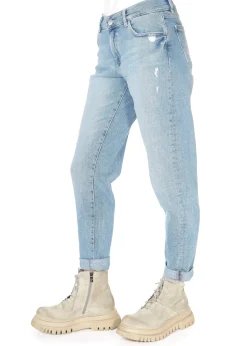 DL 1961 Riley Straight Boyfriend LT Glacier Distressed