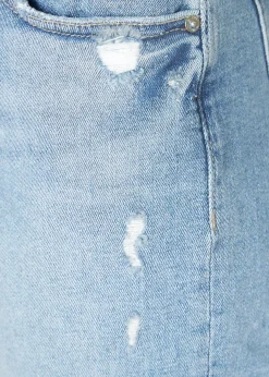 DL 1961 Riley Straight Boyfriend LT Glacier Distressed