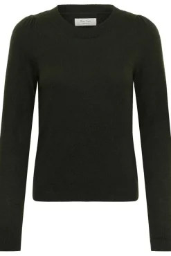Evina Puff Shoulder Cashmere Sweater